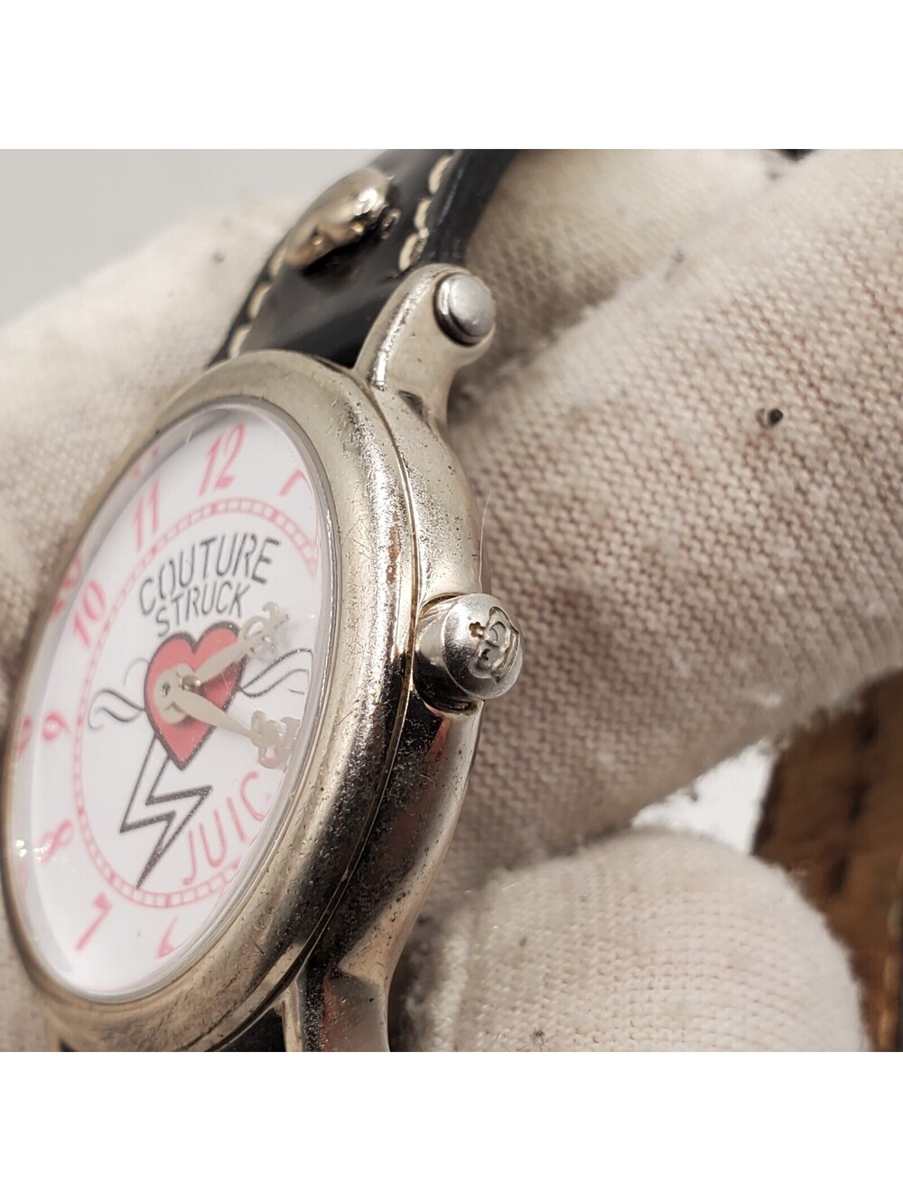 Juicy Couture struck watch JC.22.3.25.0076 Women New Battery Black Band 30mm - Picture 8 of 14